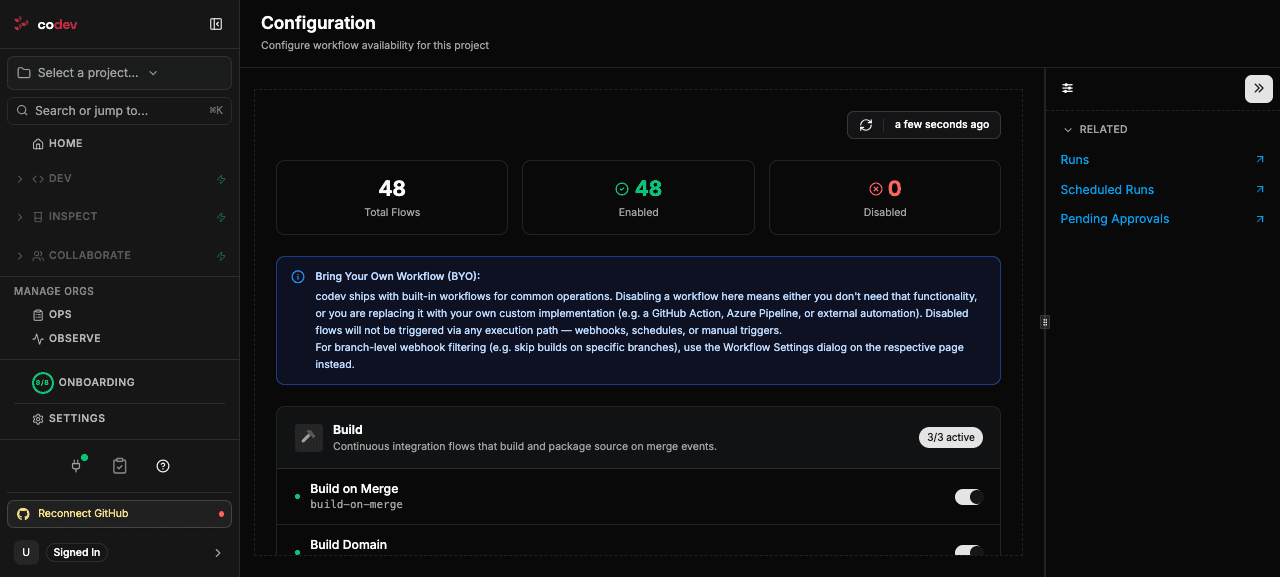 Flow configuration